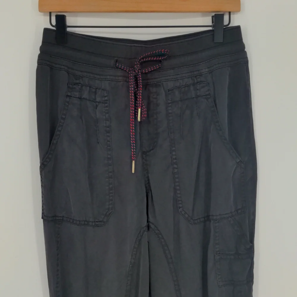 Anthropologie Women's The Nomad High Rise Jogger Size Extra Small Charcoal Boho - Picture 2 of 15